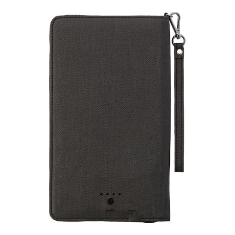 Svepa PU Travel Wallet With 4000 Mahi Power Bank Grey | 1-Colour Pad Print