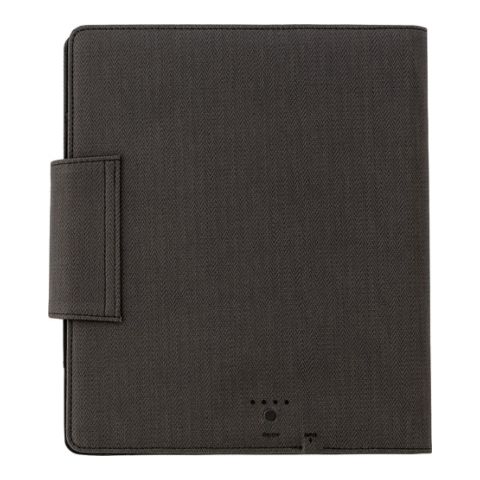 A5 Svepa PU Document Folder, With 5000Ma Power Bank Grey | 1-Colour Pad Print