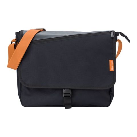 GETBAG Polyester (600D) Document Bag Black | 1-Colour Screen Print