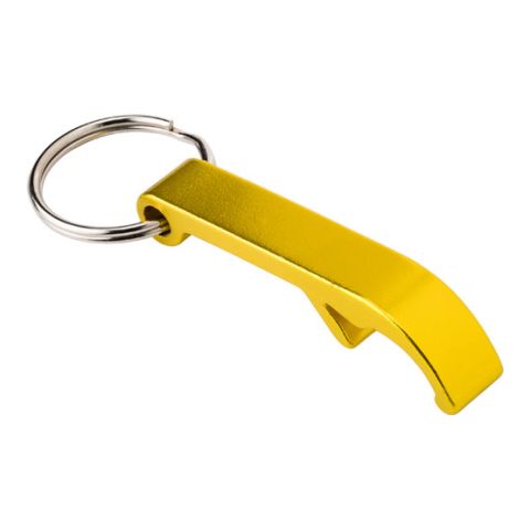 Key Ring &amp; Bottle Opener Yellow | Without Branding