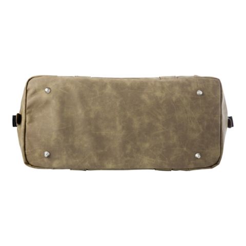 PU Duffle/Travel Bag Beige | 1-Colour Screen Print