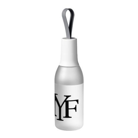 Flow Bottle Transparent - White | Without Branding