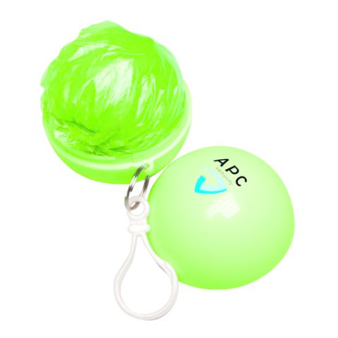 Xina Rain Poncho Light Green | 3 - Colour Pad Print