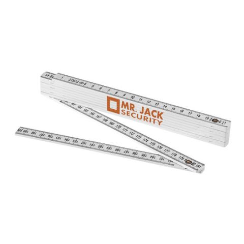 2m Foldable Ruler White | Without Branding