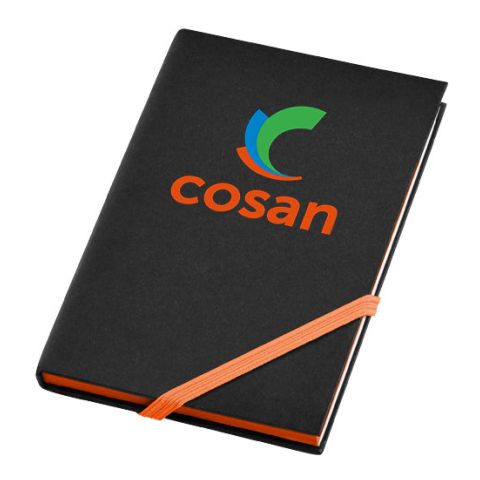 Travers Junior Notebook Black - Neon Orange | Without Branding