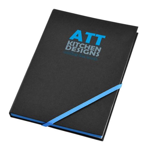 Travers Notebook Medium Blue - Black | 3 - Colour Pad Print