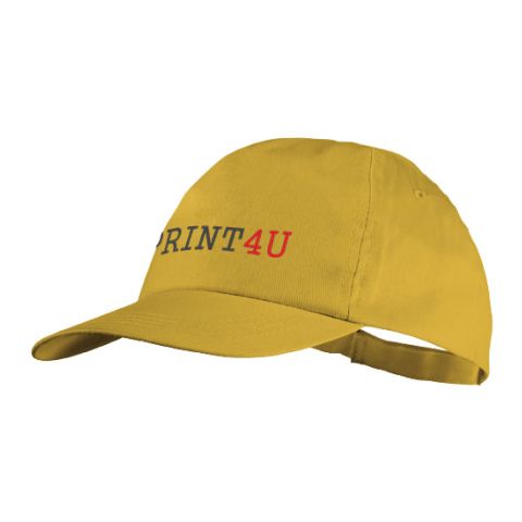 Basic 5-Panel Cotton Cap Yellow | Without Branding