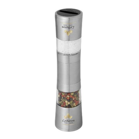 Dual Pepper &amp; Salt Grinder Silver | Without Branding