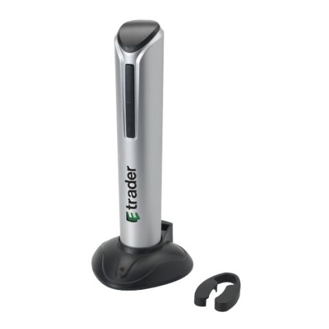 Veneto Automatic Wine Opener With Charging Station Black - Silver | Without Branding