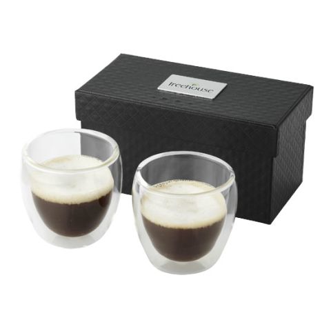 Boda 2-Piece Espresso Set Transparent | Without Branding