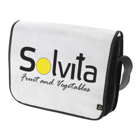 Mission Non Woven Shoulder Bag White - Black | Without Branding