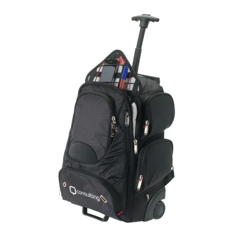 Proton Checkpoint-Friendly 17&quot; Comp Wheeled Bpack Black | Without Branding