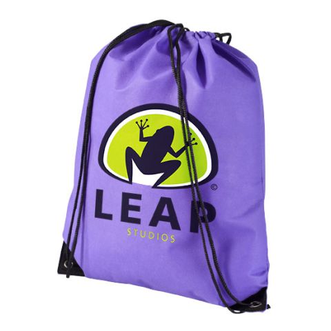 Evergreen Non Woven Premium Rucksack Eco Violet | 2 - Colour Screen Print