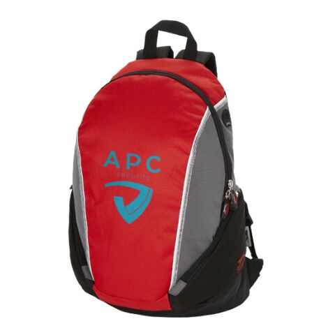 Brisbane 15.4&quot; Laptop Rucksack Grey - Red | Without Branding