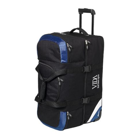 Wembley Large Travel Bag Medium Blue - Black | Without Branding