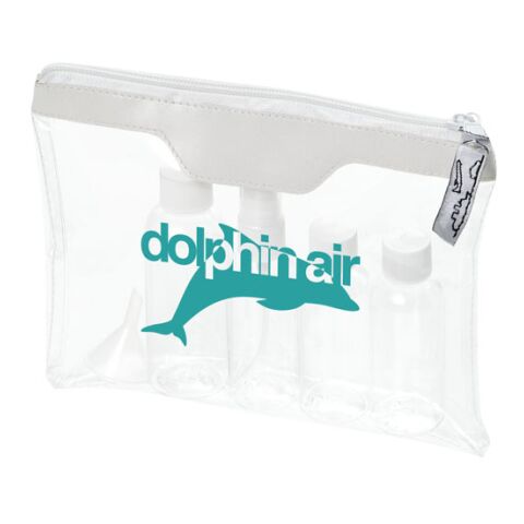 Munich Airline Approved Travel Bottle Set Transparent - White | Without Branding