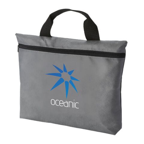 Edison Non Woven Conference Bag Grey - Black | Without Branding