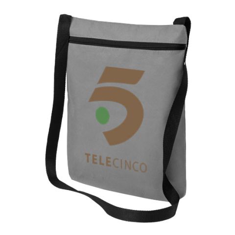 Akron Non Woven Shoulder Bag Grey - Black | Without Branding