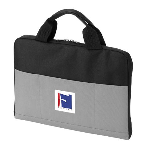 Iowa 14&quot; Laptop Conference Bag Grey - Black | Without Branding