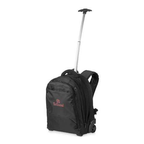 17&quot; Laptop Rolling Backpack Black | Without Branding