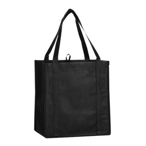 The Non Woven Little Juno Grocery Tote Black | Without Branding