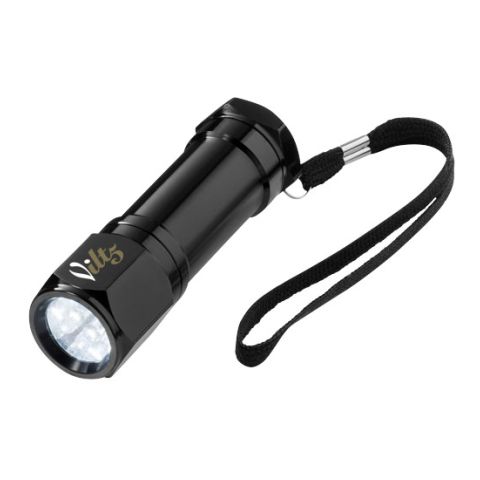 8 LED Torch Black | Without Branding