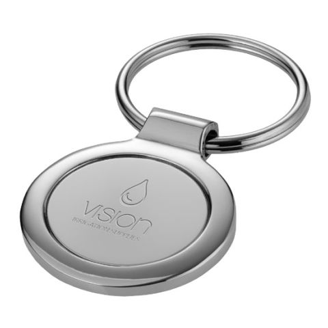 Round Key Chain Silver | Without Branding