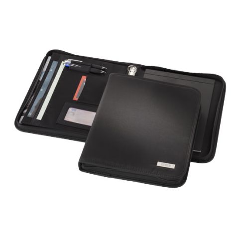 Stanford A4 Zipped Portfolio Deluxe Black | Without Branding