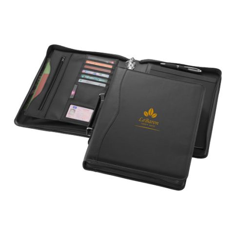 Ebony A4 Briefcase Portfolio Black | Without Branding