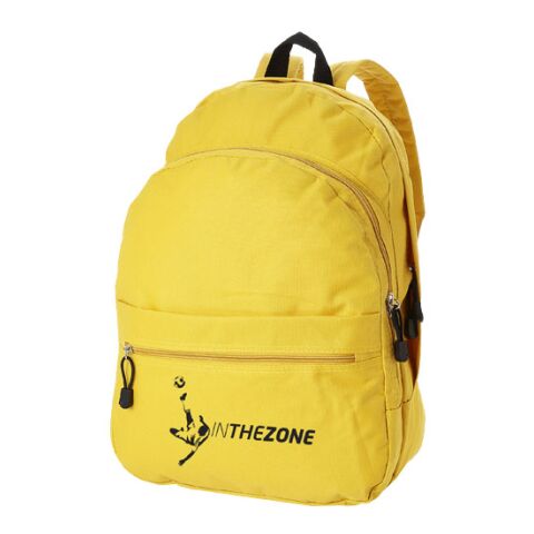 Trend Backpack Yellow | 4 - Colour Screen Print