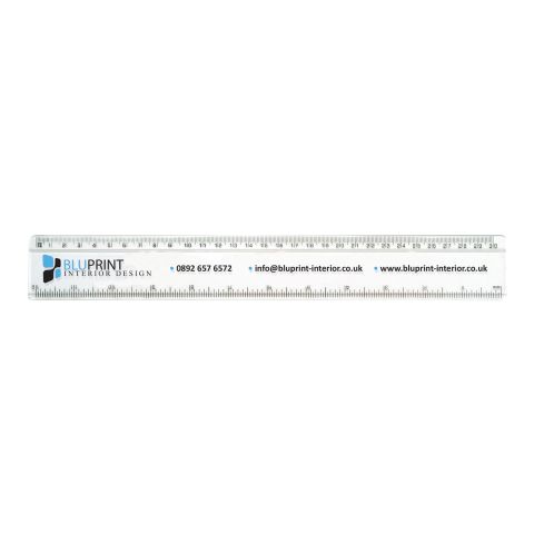 30cm/12” Solid Plastic Ruler Black | Plain