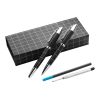 Metal Ball Pen & Rollerball Black - Silver | 1-Colour Pad Print