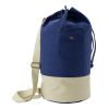 Canvas Duffel Bag (16Oz) Beige - Medium Blue | Without Branding