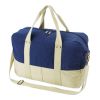 Canvas Sports Bag (16Oz ) Beige - Medium Blue | 1-Colour Transfer Print