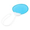 Nylon Foldable Hand Fan Light Blue | Without Branding