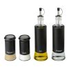 Glass Oil / Vinegar & Salt / Pepper Set Black | 1-Colour Pad Print