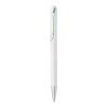 Plastic, Twist Action Ball Pen With Integrated Clip Green | Without Branding