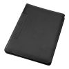 Leather Charles Dickens A4 Zipper Folder Black | 1-Colour Pad Print