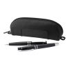 Leather Charles Dickens Zipper Pencil Case Black | 1-Colour Pad Print