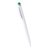 Plastic, Twist Action Ball Pen With Stylus Green | Without Branding