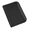 Microfibre Zipped Folder Black | 1-Colour Pad Print