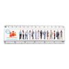 15cm/6” Plastic Insert Ruler Clear | Plain