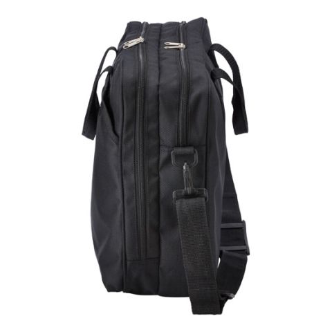 Polyester (1690D) Laptop Bag Black | 1-Colour Screen Print