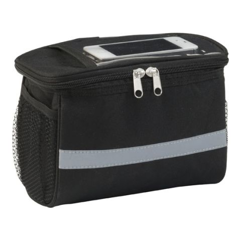 Polyester Bicycle Cooler Bag (600D) Black | Without Branding