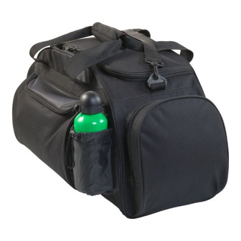 Polyester Weekend/Travel Bag (600D) Black | 1-Colour Screen Print