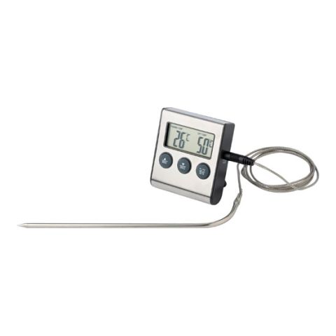 Meat Thermometer Black - Silver | 1-Colour Pad Print