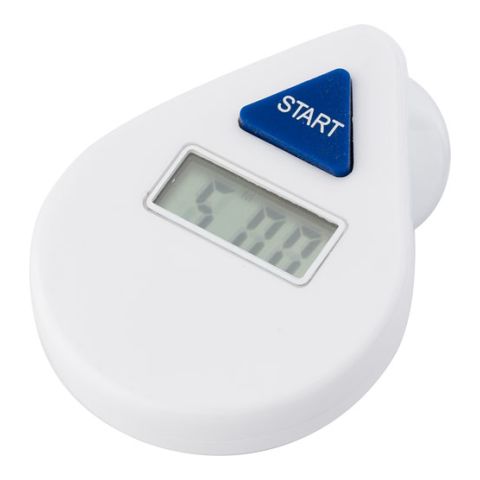 Plastic Electronic Shower Timer White | 1-Colour Pad Print