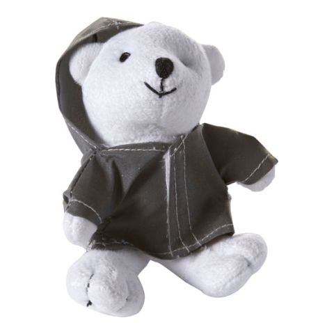 Plush Bear With Reflective Hoodie Grey | Without Branding
