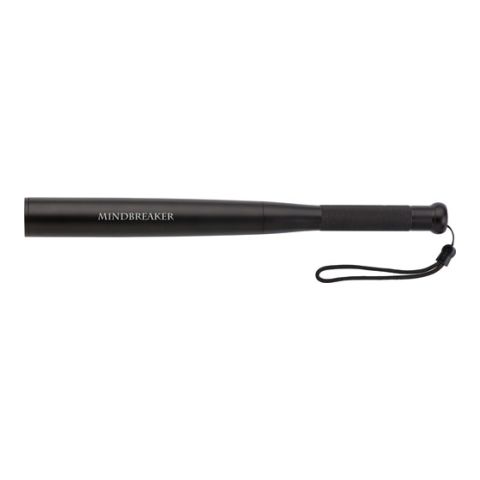 Aluminium Torch In Shape Of A Baseball Bat Black | 1-Colour Pad Print