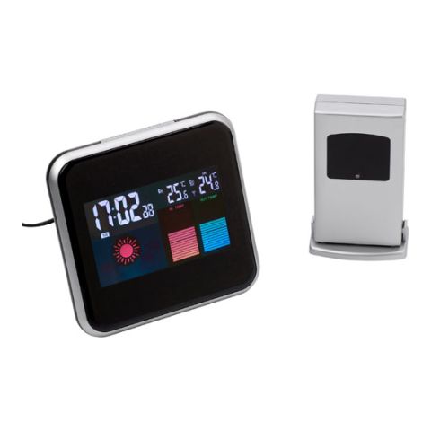 Digital Weather Station Black - Silver | 1-Colour Pad Print